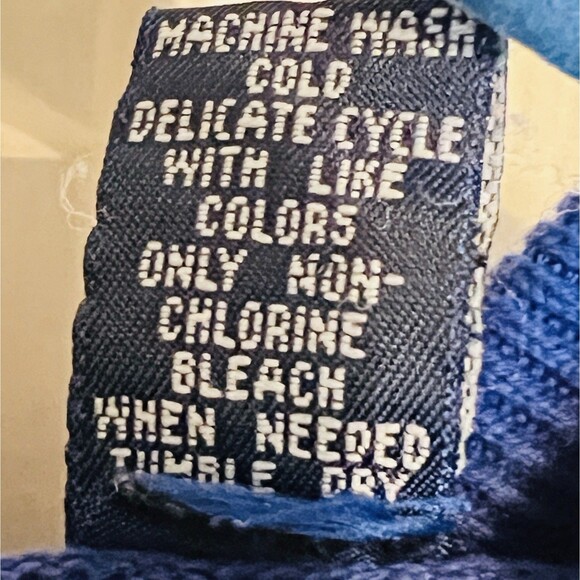 John Ashford Vertical Stripe Polo Shirt Mens Sz XXL Blue Grey Long Sleeves - Picture 7 of 8